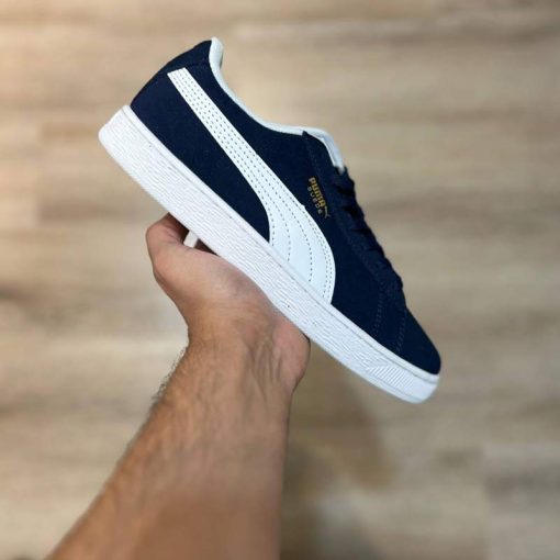 کفش کژوال پوما سوئد سورمه ای سفید Puma Suede - Image 6