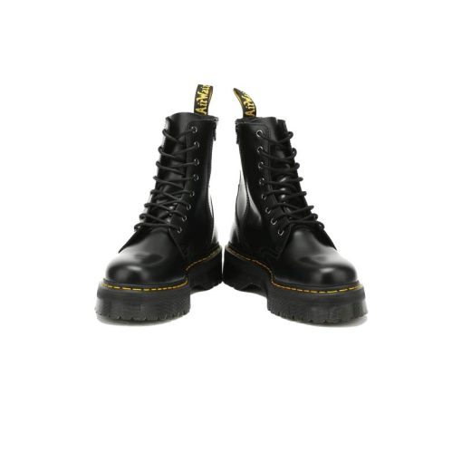 بوت دکتر مارتینز مشکی لژ بلند پلتفرم جادون DR. MARTENS Jadon Smooth  Black Platform Boots - Image 5
