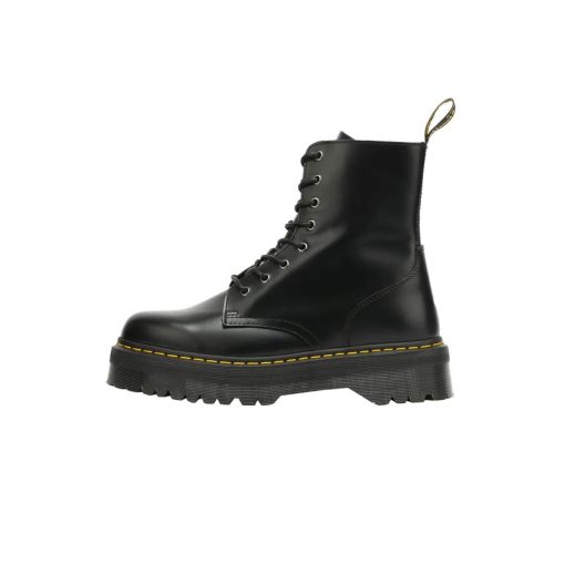 بوت دکتر مارتینز مشکی لژ بلند پلتفرم جادون DR. MARTENS Jadon Smooth Black Platform Boots
