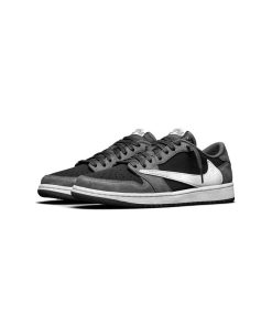 نایک ایرجردن 1 تراویس اسکات طوسی مشکی Nike Air Jordan 1 Low Travis Scott Gray Black