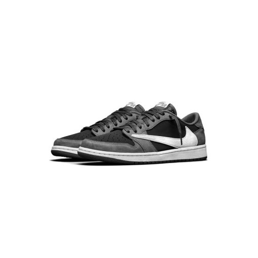 نایک ایرجردن 1 تراویس اسکات طوسی مشکی Nike Air Jordan 1 Low Travis Scott Gray Black