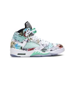 نایک ایرجردن 5 سفید سبز وینگز Nike Air Jordan 5 Retro Wings