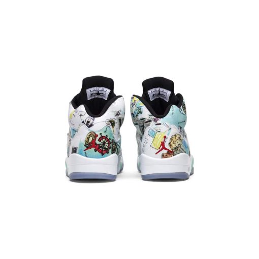 نایک ایرجردن 5 سفید سبز وینگز Nike Air Jordan 5 Retro Wings