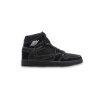 نایک ایرجردن ۱ ساقدار تراویس اسکات تمام مشکی Nike air jordan 1 high travis scott full black