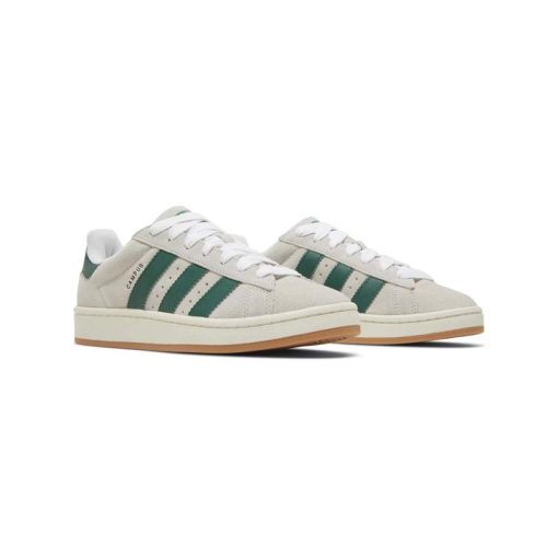 کتونى آدیداس کامپوس کرم سبز Adidas Campus 00s Crystal White Dark Green