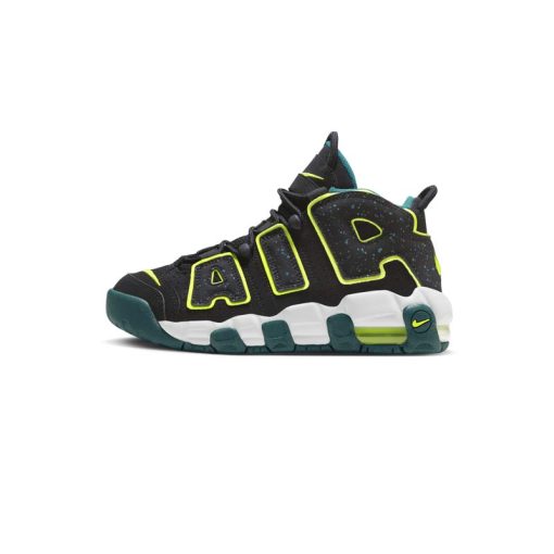 کتونی نایک ایر آپتمپو مشکی سبز Nike Air More Uptempo Older Kids