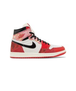 کتونی نایک ایرجردن 1 اسپایدرمن سفید قرمز Nike Air Jordan 1 Retro High OG Next Chapter Spiderman