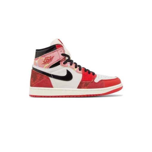 کتونی نایک ایرجردن 1 اسپایدرمن سفید قرمز Nike Air Jordan 1 Retro High OG Next Chapter Spiderman