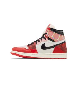 کتونی نایک ایرجردن 1 اسپایدرمن سفید قرمز  Nike Air Jordan 1 Retro High OG Next Chapter Spiderman