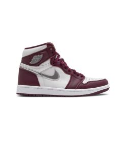 کتونی نایک ایرجردن 1 زرشکی نقره ای Nike Air Jordan 1 Retro High OG Bordeaux