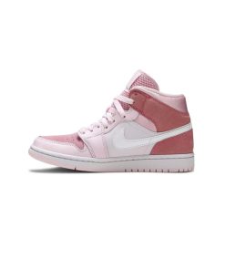 کتونی نایک ایرجردن 1 صورتی دیجیتال Nike Air Jordan 1 Mid Digital Pink
