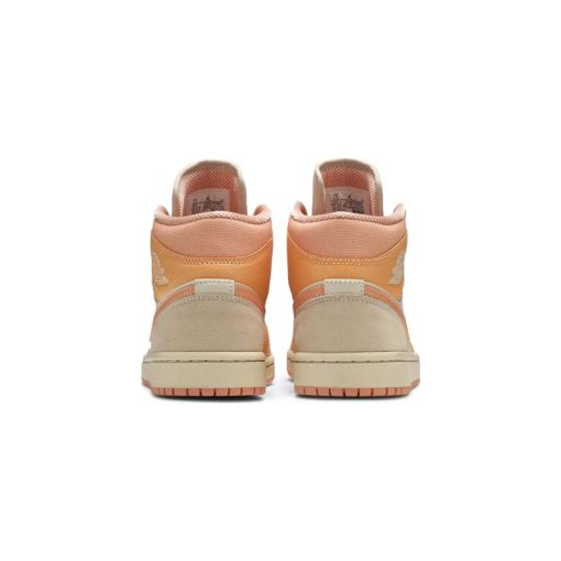 کتونی نایک ایرجردن 1 نارنجی صورتی Nike Air Jordan 1 Mid Orange Apricot