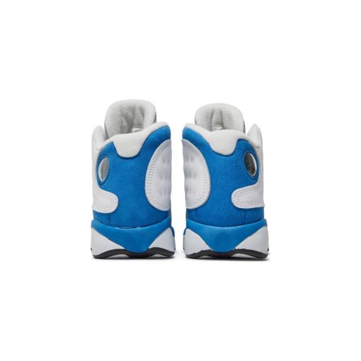 کتونی نایک ایرجردن 13 سفید آبی طوسی Nike Air Jordan 13 Retro GS Italy Blue