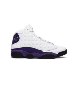 کتونی نایک ایرجردن 13 سفید بنفش لیکرز Nike Air Jordan 13 Retro Lakers