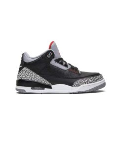 کتونی نایک ایرجردن 3 مشکی طوسی Nike Air Jordan 3 Retro OG Black Cement