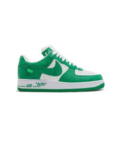 کتونی نایک ایرفورس 1 لویی ویتون سبز Nike Air Force 1 Louis Vuitton White Gym Green