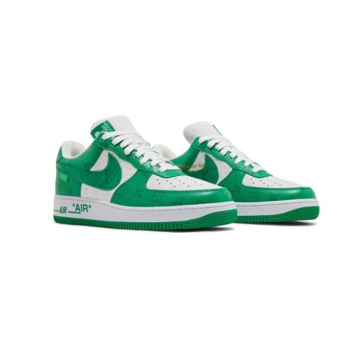 کتونی نایک ایرفورس 1 لویی ویتون سبز Nike Air Force 1 Louis Vuitton White Gym Green