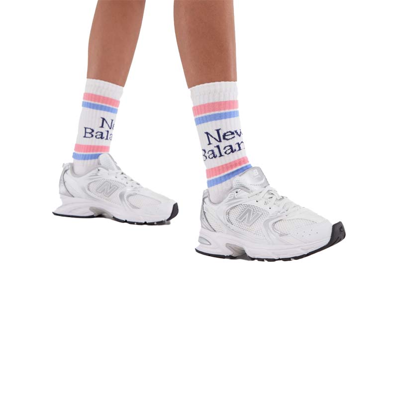 کتونی نیوبالانس 530 سفید نقره ای New Balance 530 White Silver