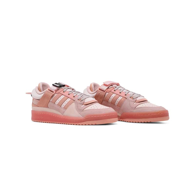کتونی کژوال آدیداس فوروم بدبانی صورتی Adidas Bad Bunny x Forum Buckle Low Easter Egg