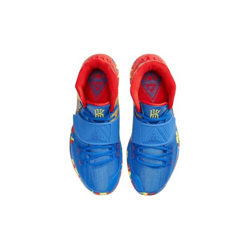 کفش بسکتبال نایکی کایری 6 گوانگجو قرمز آبی Nike Kyrie 6 Pre Heat Guangzhou