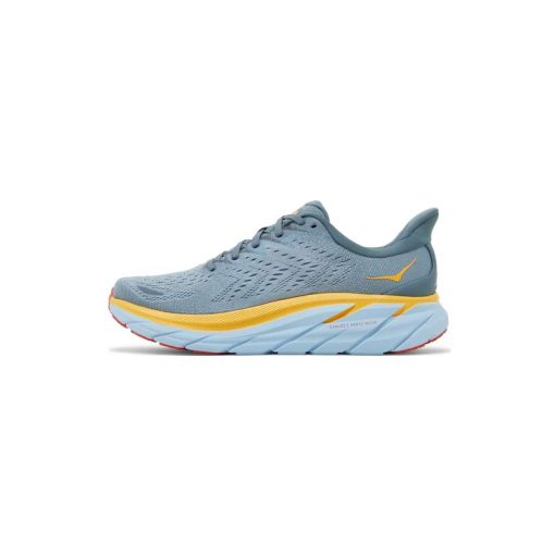 کفش رانینگ هوکا کلیفتن 8 طوسی آبی زرد Hoka Clifton 8 Goblin Blue Mountain Spring