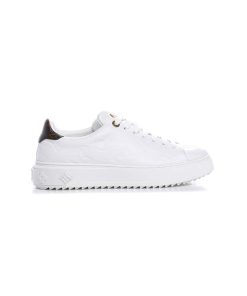 کفش لوییز ویتون سفید قهوه ای Louis Vuitton Time Out Sneaker