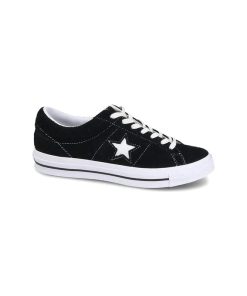 کفش کانورس وان استار مشکی Converse One Star Low Black Suede 158369C