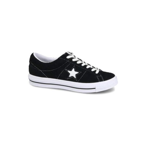 کفش کانورس وان استار مشکی Converse One Star Low Black Suede 158369C