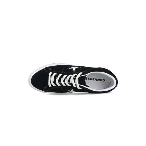 کفش کانورس وان استار مشکی Converse One Star Low Black Suede 158369C