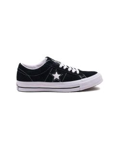 کفش کانورس وان استار مشکی Converse One Star Low Black Suede 158369C