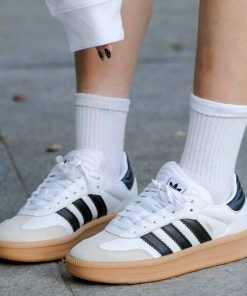 آدیداس سامبا ایکس.ال.جی لژبلند سفید مشکی Adidas Samba XLG White Black