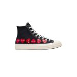 کفش کانورس آل استار مشکی ساقدار مولتی پلی Converse Play Multi Hearts 1970s black high