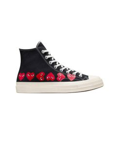 کفش کانورس آل استار مشکی ساقدار مولتی پلی Converse Play Multi Hearts 1970s black high