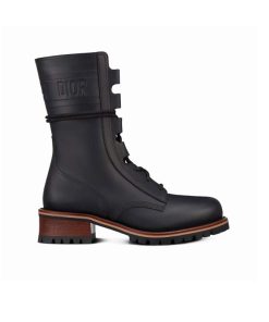 بوت چرمی دیور مشکی Christian Dior Boot Black