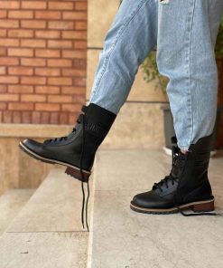 بوت چرمی دیور مشکی Christian Dior Boot Black