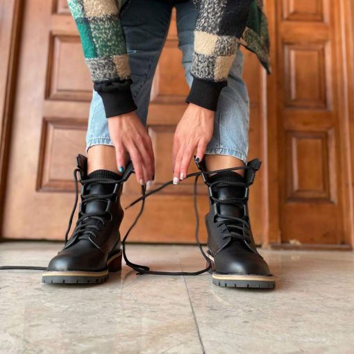 بوت چرمی دیور مشکی Christian Dior Boot Black