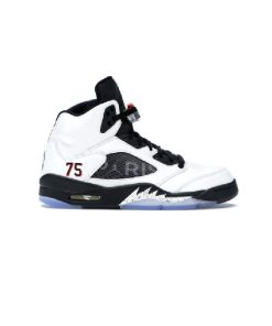نایک ایرجردن 5 پاریسن ژرمن سفید Nike Air Jordan 5 Paris Saint-Germain White