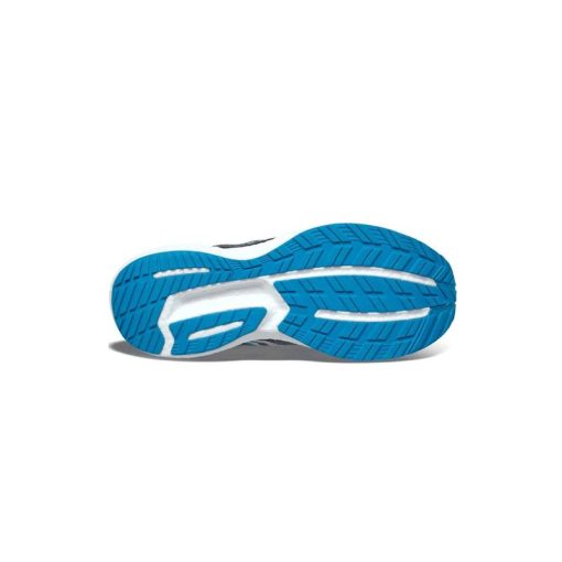 کتانی رانینگ ساکونی طوسی سفید آبی Saucony Triumph 19 Gray White Blue