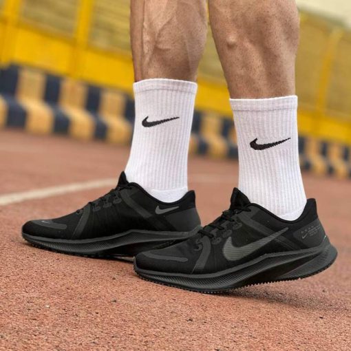 کتانی رانینگ نایک کوست 4 مشکی Nike Quest 4 Black