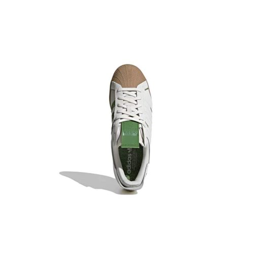 کتونی آدیداس سوپراستار سفید سبز Adidas SuperStar White Green