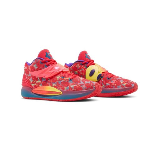 کتونی بسکتبال نایک کی دی 14 قرمز Nike KD 14 EP Ron English 3 - Image 4