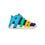 کتونی نایک ایر آپتمپو آبی سبز زرد Nike Air More Uptempo Deep Royal Blue