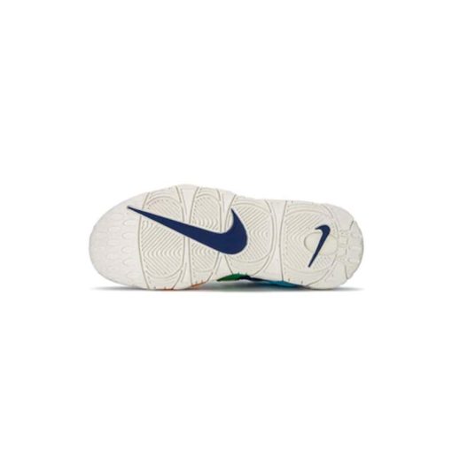 کتونی نایک ایر آپتمپو آبی سبز زرد Nike Air More Uptempo Deep Royal Blue