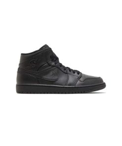 کتونی نایک ایرجردن 1 ساقدار تمام مشکی Nike Air Jordan 1 Mid Triple Black