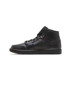کتونی نایک ایرجردن 1 ساقدار تمام مشکی Nike Air Jordan 1 Mid Triple Black