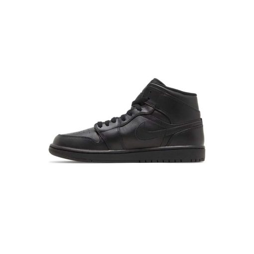 کتونی نایک ایرجردن 1 ساقدار تمام مشکی Nike Air Jordan 1 Mid Triple Black
