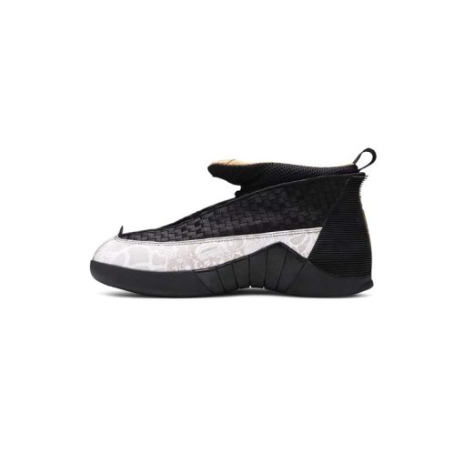 کتونی نایک ایرجردن 15 بیلی آیلیش مشکی سفید Nike Air Jordan 15 Retro Billie Eilish LS Laser