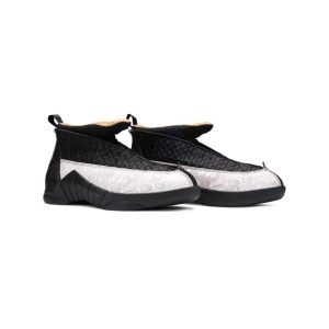 کتونی نایک ایرجردن 15 بیلی آیلیش مشکی سفید Nike Air Jordan 15 Retro Billie Eilish LS Laser