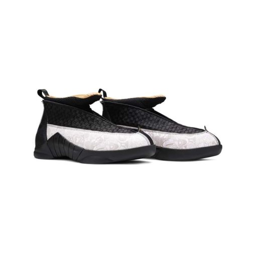 کتونی نایک ایرجردن 15 بیلی آیلیش مشکی سفید Nike Air Jordan 15 Retro Billie Eilish LS Laser