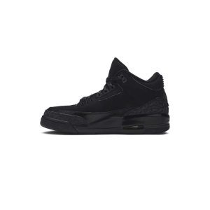 کتونی نایک ایرجردن 3 تمام مشکی Nike Air Jordan 3 Retro Black Cat